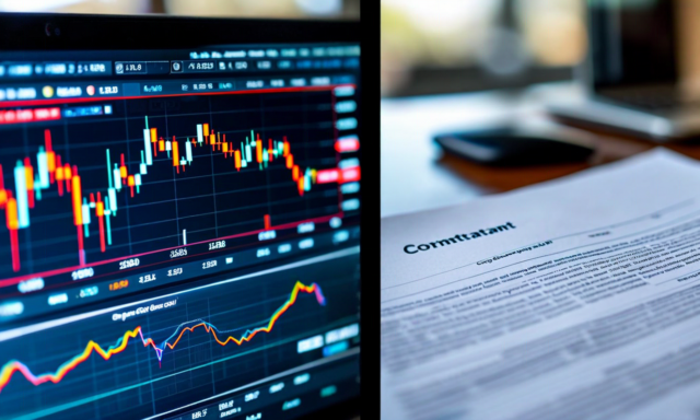 Split view of exchange trading screen alongside OTC confirmation document showing bespoke commodity option terms